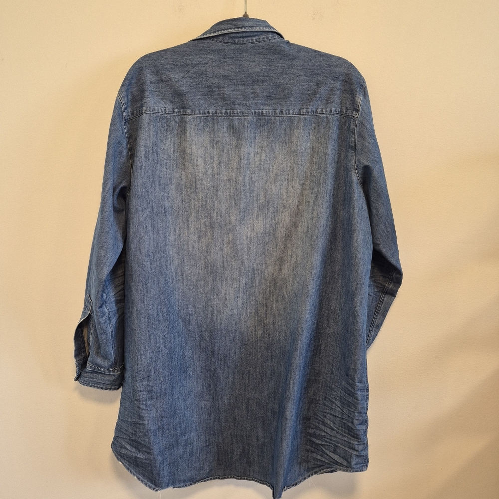 Frank & Eileen Denim Shirt Dress in Blue - Picture 10 of 16